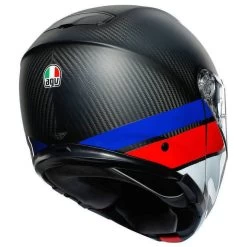 AGV Sportmodular Carbon Layer Helmet -Motorcycle Riding Clothing sportmodular carbon layer helmet black red blue 211201o2iy0090049 5