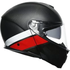 AGV Sportmodular Carbon Layer Helmet -Motorcycle Riding Clothing sportmodular carbon layer helmet black red white 211201o2iy012xs 2
