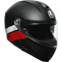 AGV Sportmodular Carbon Layer Helmet -Motorcycle Riding Clothing sportmodular carbon layer helmet black red white 211201o2iy012xs