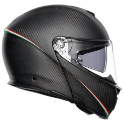 AGV Sportmodular Carbon Tricolore Helmet -Motorcycle Riding Clothing sportmodular carbon tricolore helmet matte carbon italy xs 211201o2iy001004 2