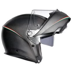 AGV Sportmodular Carbon Tricolore Helmet -Motorcycle Riding Clothing sportmodular carbon tricolore helmet matte carbon italy xs 211201o2iy001004 3