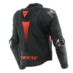Dainese Super Speed 4 Leather Jacket -Motorcycle Riding Clothing super speed 4 leather jacket black matt fluo red