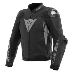 Dainese Super Speed 4 Leather Jacket -Motorcycle Riding Clothing super speed 4 leather jacket matte black charcoal grey 1533870 50g 44