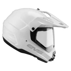 EVS T5 Venture Dual Sport Solid Helmet -Motorcycle Riding Clothing t5 venture dual sport helmet white xs dshe18va w xs 1
