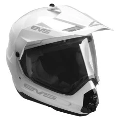 EVS T5 Venture Dual Sport Solid Helmet -Motorcycle Riding Clothing t5 venture dual sport helmet white xs dshe18va w xs 2
