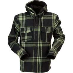 Z1R Timber Flannel Shirt 8 Z1R Timber Flannel Shirt -Motorcycle Riding Clothing timber flannel shirt olive black 2820 5326