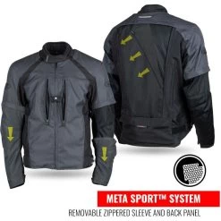 Joe Rocket Trans Canada 3.0 Convertible Textile Jacket -Motorcycle Riding Clothing trans canada 30 convertible textile jacket black 4 648004 3