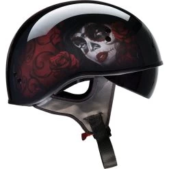Z1R Vagrant Red Catrina Helmet -Motorcycle Riding Clothing vagrant red catrina helmet black red 0103 1313 3