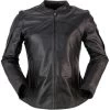 Z1R Womens 35 Special Leather Jacket -Motorcycle Riding Clothing womens 35 special leather jacket black xs 2813 0770