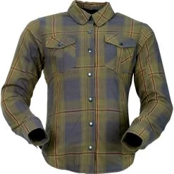 Z1R Womens Ashwood Flannel Shirt -Motorcycle Riding Clothing womens ashwood flannel shirt olive 3041 0684