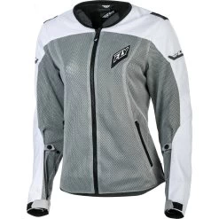 Fly Racing Fly Womens Flux Air Jacket 8 Fly Racing Fly Womens Flux Air Jacket -Motorcycle Riding Clothing womens flux air jacket white grey 477 8047xs