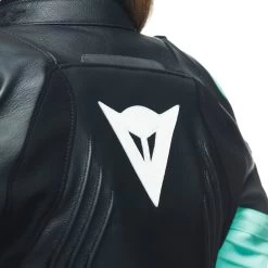 Dainese Womens Racing 4 Leather Jacket -Motorcycle Riding Clothing womens racing 4 leather jacket black aqua green 2533848 26f 38 6