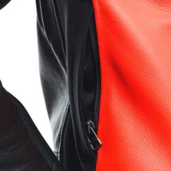 Dainese Womens Racing 4 Leather Jacket -Motorcycle Riding Clothing womens racing 4 leather jacket black hi viz red 2533848 628 38 6