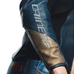 Dainese Womens Rapida Leather Jacket -Motorcycle Riding Clothing womens rapida leather jacket black iris white platinum 2533874 49g 38 4