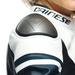 Dainese Womens Rapida Leather Jacket -Motorcycle Riding Clothing womens rapida leather jacket black iris white platinum 2533874 49g 38 5