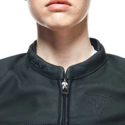 Dainese Womens Rapida Leather Jacket -Motorcycle Riding Clothing womens rapida leather jacket matte black matte black white 2533874 22a 38 10