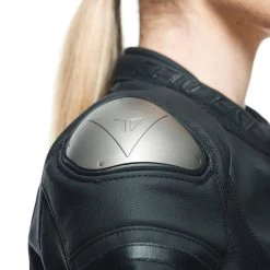 Dainese Womens Rapida Leather Jacket -Motorcycle Riding Clothing womens rapida leather jacket matte black matte black white 2533874 22a 38 5