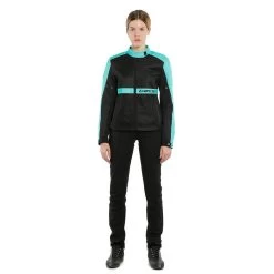 Dainese Womens Ribelle Air Tex Jacket -Motorcycle Riding Clothing womens ribelle air tex jacket black aqua green 2735245 26f 38 2
