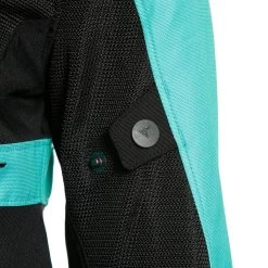 Dainese Womens Ribelle Air Tex Jacket -Motorcycle Riding Clothing womens ribelle air tex jacket black aqua green 2735245 26f 38 8