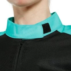 Dainese Womens Ribelle Air Tex Jacket -Motorcycle Riding Clothing womens ribelle air tex jacket black aqua green 2735245 26f 38 9